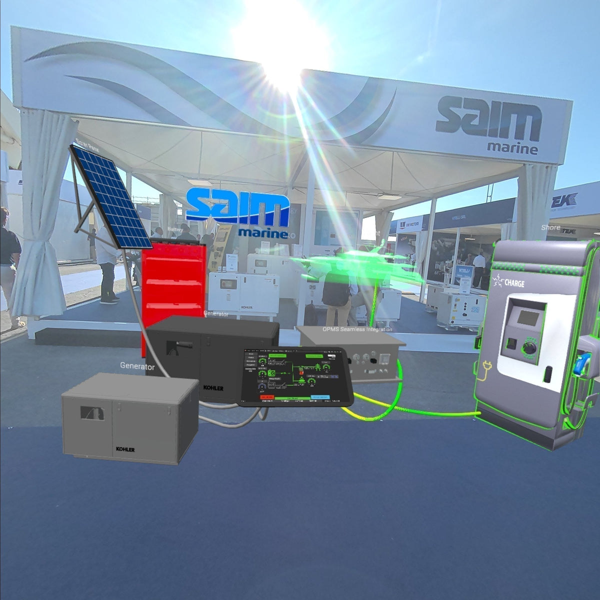 Mix Reality Simulator SAIM at the Genoa Boat Show with a mixed reality simulation by Metagate ...