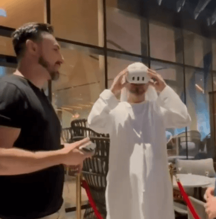 Emanuele Dascanio a Dubai in Mixed Reality