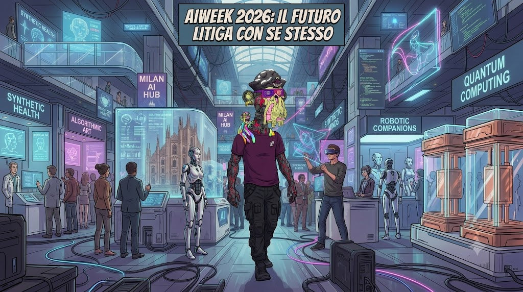 AIweek 2026: io, Glitchborne, tra robot radiocomandati, avatar AI e fiducia umana