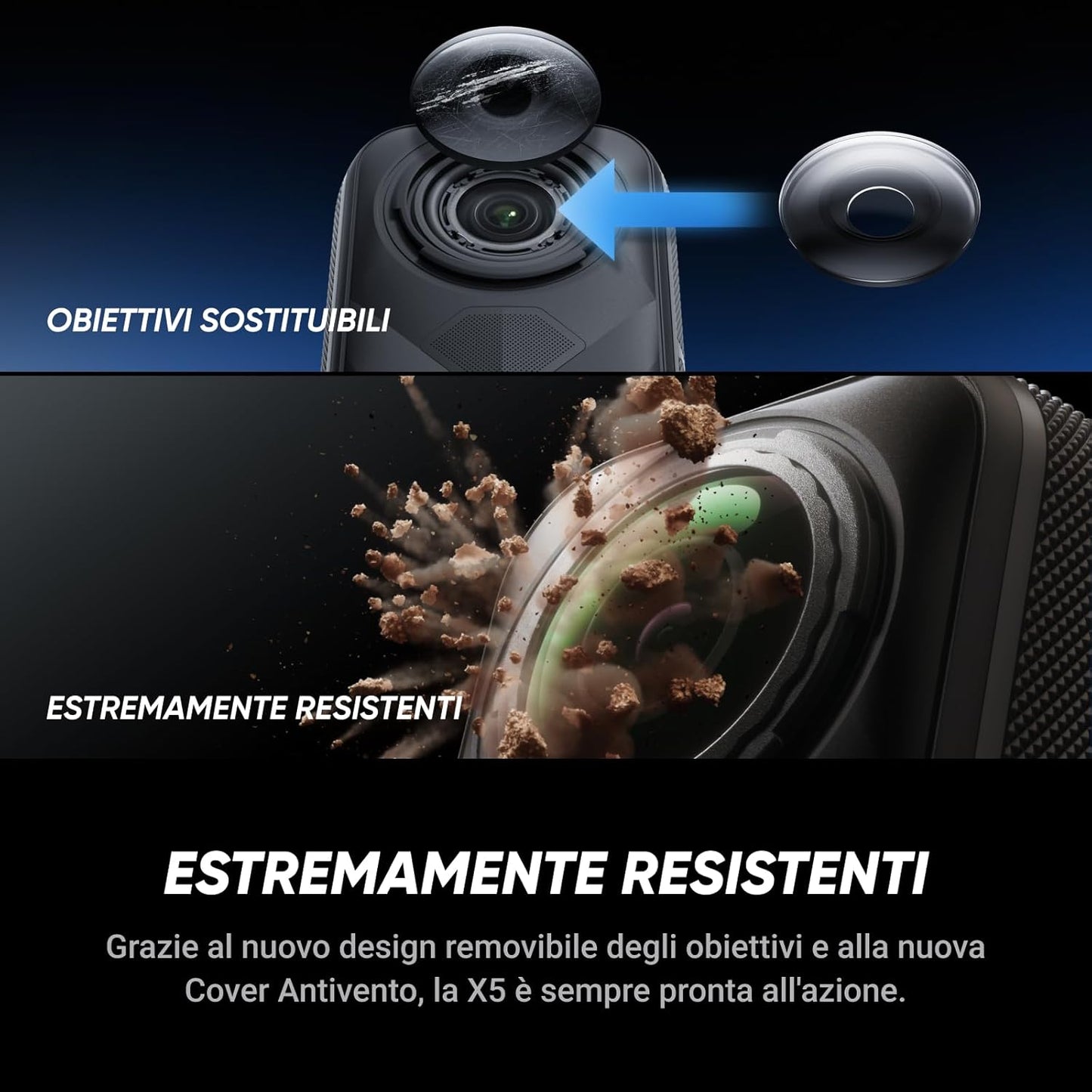 Insta360 X5 Pack Standard - Action Cam Impermeabile 360° in 8K