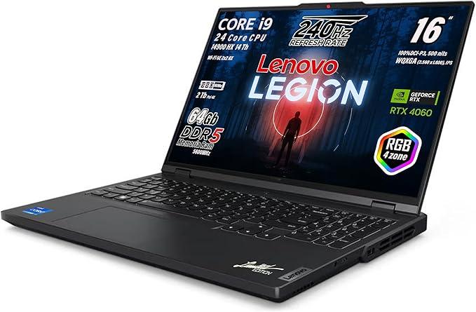 Lenovo Legion PRO5, i9-14900HX 24Core, RAM 64Gb, SSD 2TB, Display 16", RTX 4060 8Gb, Win 11 Pro