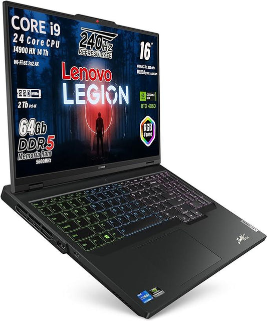 Lenovo Legion PRO5, i9-14900HX 24Core, RAM 64Gb, SSD 2TB, Display 16", RTX 4060 8Gb, Win 11 Pro