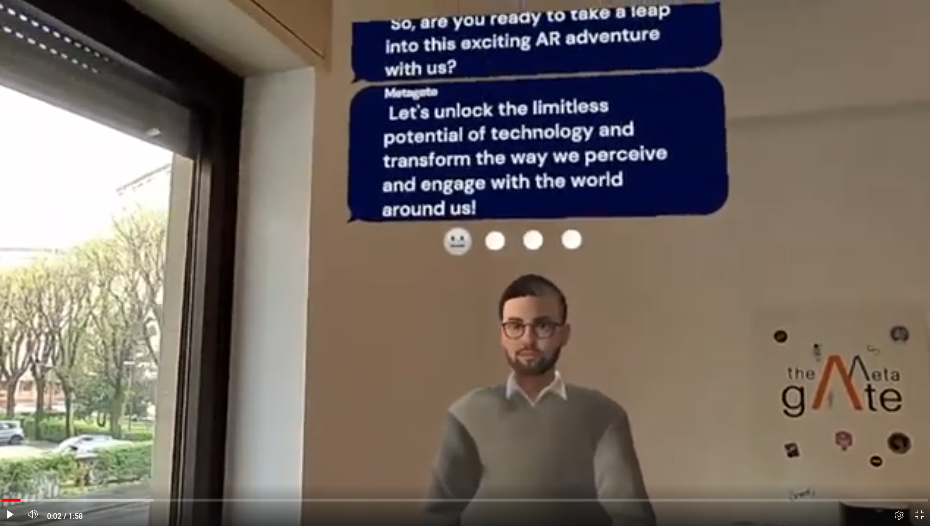 Load video: Augmented reality Avatar AI